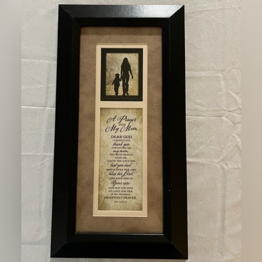 A prayer for my Mom wood frame wall plaque